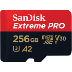 Atminties kortelė SanDisk Extreme Pro UHS-I, microSD, 256 GB + adapteris