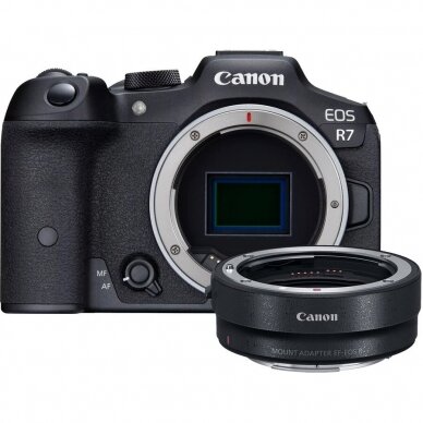 CANON EOS R7 BODY + CANON MOUNT ADAPTER EF TO EOS R