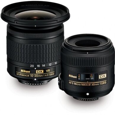 Nikon DX Landscape and Portrait Kit (10-20mm f/4.5-5.6G VR + 40mm ...
