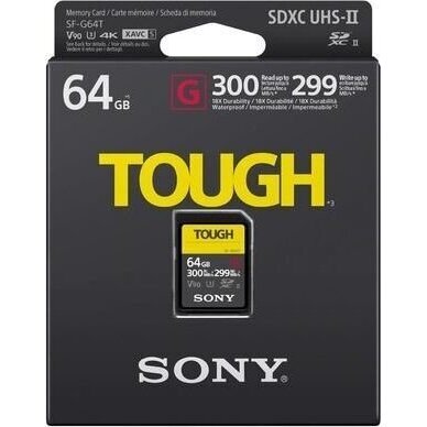 Sony SF-G Tough Series SDXC 64GB UHS-II U3 1